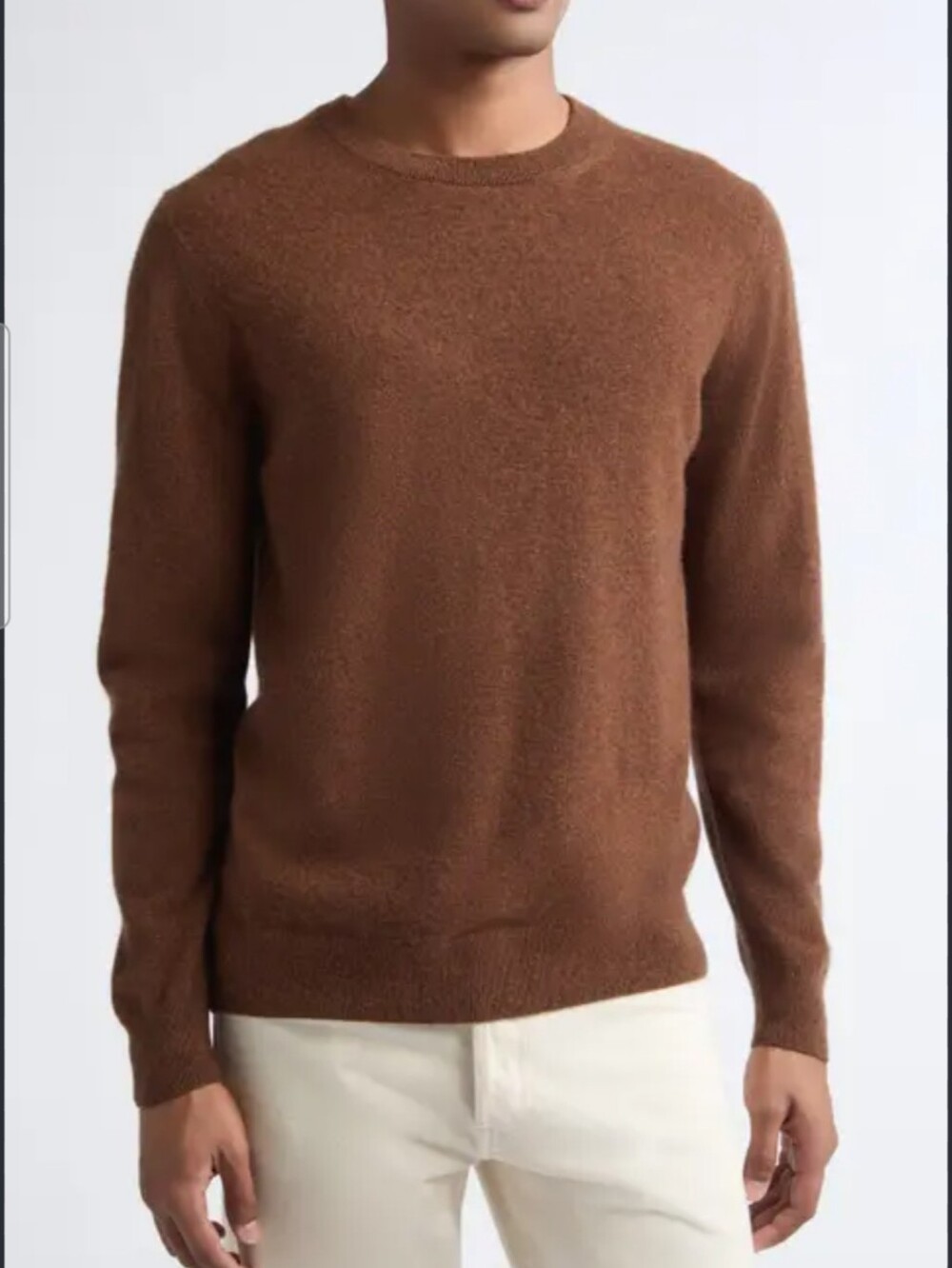Nordstrom Men’s Chestnut Brown Crewneck Sweater